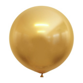 Шар латекс 36"/ВС хром Зеркальные шары Золото Mirror Gold (10шт) Шар латекс 36"/ВС хром Зеркальные шары Золото Mirror Gold (10шт)