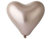 Шар латекс Сердце 12"/96/Gm хром Shiny Rosegold (25шт)