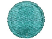 Шар фольга без рисунка 18'' круг Пайетки Ocean Blue An