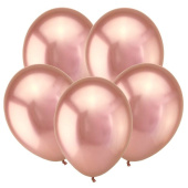 Шар латекс 5"/ВС хром Зеркальные шары Розовое золото Mirror Rose Gold 50шт Шар латекс 5"/ВС хром Зеркальные шары Розовое золото Mirror Rose Gold 50шт