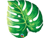 Шар фольга фигура Лист тропический 21" 53см QL