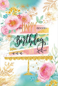 открытка Happy birthday тебя