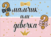 Конверт для проведения гендер-пати Мальчик или девочка