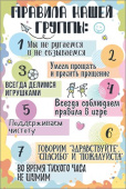 Плакат Правила нашей группы