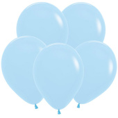 Шар латекс 12"/Sp пастель 640 макарунс Голубой Blue матовый (100шт)