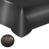 Скатерть фольга 137х274см Делюкс Черная ВесПраздник