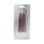 Свечи набор Металлик Роза Голд 10см (уп6) ВС