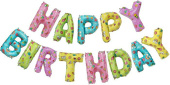 Шар фольга Буквы надпись Happy Birthday 14'' 36см ассорти Веселые картинки FL Шар фольга Буквы надпись Happy Birthday 14'' 36см ассорти Веселые картинки FL