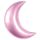 Шар фольга Месяц 35'' 89см Розовый Pink Fm