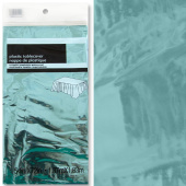 Скатерть ПЭТ однотонная 137х183см фольга Голубой металлик