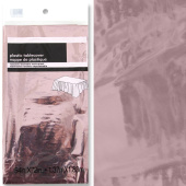 Скатерть ПЭТ однотонная 137х183см фольга Сиреневый металлик