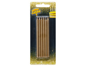 Свечи набор Золотые 10см (уп12) ВЗ