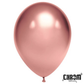 Шар латекс 12"/КА хром Розовое Золото 50шт