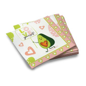 Салфетки 33см Love Авокадо (уп20)