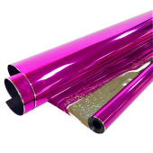 Пленка рулон 0,70х7,5м голография фольга Малиновая Россия 1265