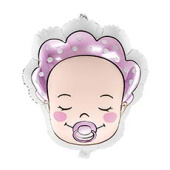 Шар фольга фигура Малыш BABY GIRL 16" 40см Hх18" 45см W PD