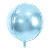 Шар Сфера 3D Bubble Бабблс 16" металлик Голубой Sky Blue 40см PD Шар Сфера 3D Bubble Бабблс 16" металлик Голубой Sky Blue 40см PD