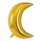 Шар фольга Месяц 24" 60см Золото Gold