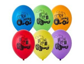 Шар латекс 14"/Bb пастель Забавный Трактор (50шт)
