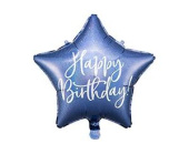 Шар фольга 18''/PD звезда гологр HB Navy Blue
