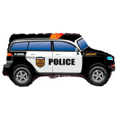 Шар фольга фигура Внедорожник большой POLICE 56х96см 81л 22"х38" Fm Шар фольга фигура Внедорожник большой POLICE 56х96см 81л 22"х38" Fm