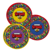 Тарелки бумага 180мм Brawl Stars Герои дизайн №2 уп6
