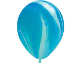 Шар латекс 11"/QL агат Голубой Blue (25шт) 