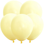 Шар латекс 12"/ВС пастель Желтый Макаронс Yellow Macarons 100шт
