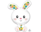 Шар фольга фигура Зайка 23" 58смх29" 73см An