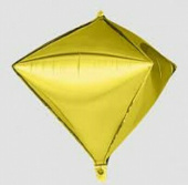 Шар фольга 3D Алмаз 26" ЗОЛОТО Gold AG
