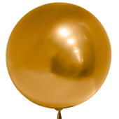 Шар Сфера 3D Bubble Бабблс 18" хром Золото 46см