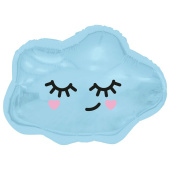 Шар-фигура 26" 65*60 см, фольга Облако спящее голубое