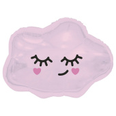 Шар-фигура 26" 65*60 см, фольга Облако спящее розовое