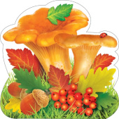 Украшение на скотче Грибы