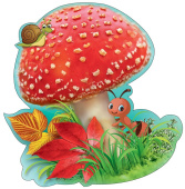 Украшение на скотче Мухомор (20шт)