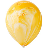 Шар латекс 12"/ВЗ Мрамор Желтый Yellow (25шт)