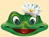 Маска бумага Лягушка