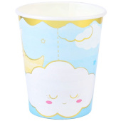 Стаканы бумажные 250 мл, 6 шт. Детские грёзы, голубые