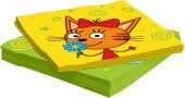 Салфетки 33см Три Кота Играем вместе уп20