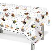 Скатерть ПЭТ 120х180см Котики и Собачки ДонБал