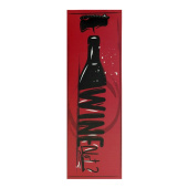 Пакет под бутылку 10х36х10см Wine not?