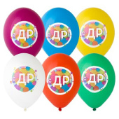 Шар латекс 14"/Bb пастель С ДР Круги полноцвет