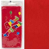 Скатерть ПЭТ 120х140см однотонная Красный