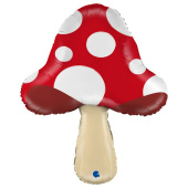 Шар фольга фигура Гриб Мухомор Mushroom 26" 66см GR