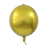 Шар Сфера 3D Bubble Бабблс 32" пастель Золото