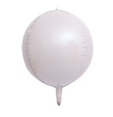 Шар Сфера 3D Bubble Бабблс 32" пастель Белый