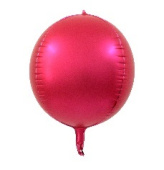 Шар Сфера 3D Bubble Бабблс 32" металлик Малиновый