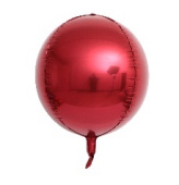Шар Сфера 3D Bubble Бабблс 32" металлик Бордовый