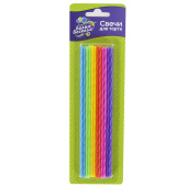 Свеча для торта б д Коктейльные Яркое ассорти 6,5х22см (уп12)