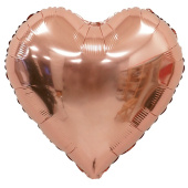 Шар фольга без рисунка 24" сердце Розовое золото Heart Rose gold ВС Шар фольга без рисунка 24" сердце Розовое золото Heart Rose gold ВС